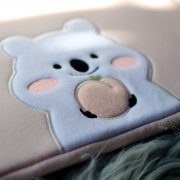 Túi chống sốc Laptop Macbook Hồng gấu trắng 4